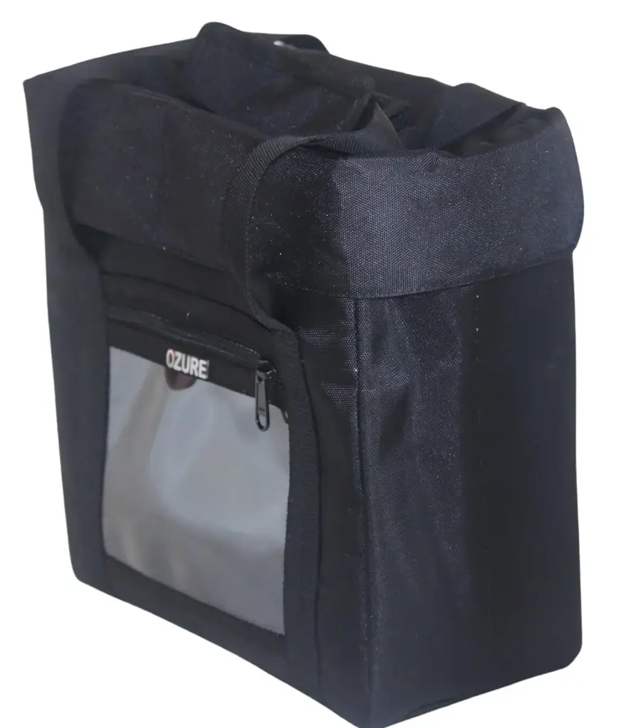 Ozure Heat Shield Small Insulated Gear Bag | Heavy-Duty 1000D Nylon | Foldable Design | Velcro Closure | Thermal Aluminum Lining | Water-Resistant & Easy-Clean (Black, S)