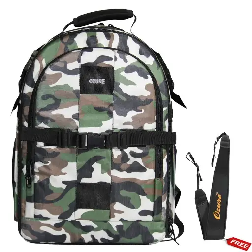 Ozure B20 17-Inch Camera Backpack (Multi-Color) – Padded, Water-Resistant, Fits All Major Camera Brands