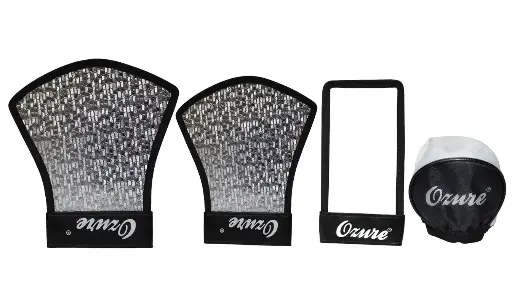 Ozure Universal Flash Diffuser Bouncer Set – 4-Pack Flash Reflectors for Camera Flash, Softens Light for Photography & Videography